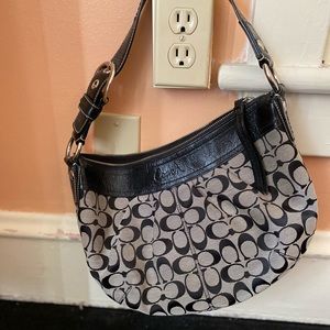 Black Coach hobo styled bag